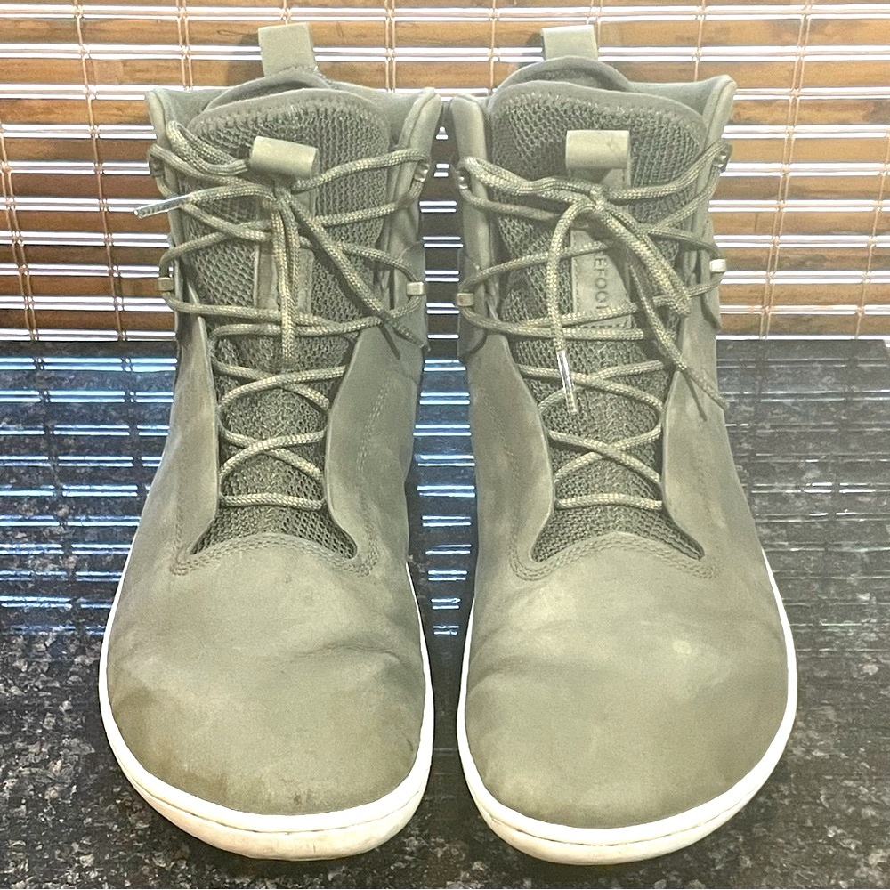 Vivobarefoot Kasana winter boot botanical green suede Women Size US 10 EU 41